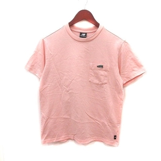 ニューバランス(New Balance)のニューバランス Tシャツ カットソー ワンポイント 半袖 S ピンク グレー(Tシャツ/カットソー(半袖/袖なし))