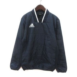 アディダス(adidas)のアディダス スポーツウェア ウィンドブレーカー  長袖 S 紺 白 ■MO(その他)