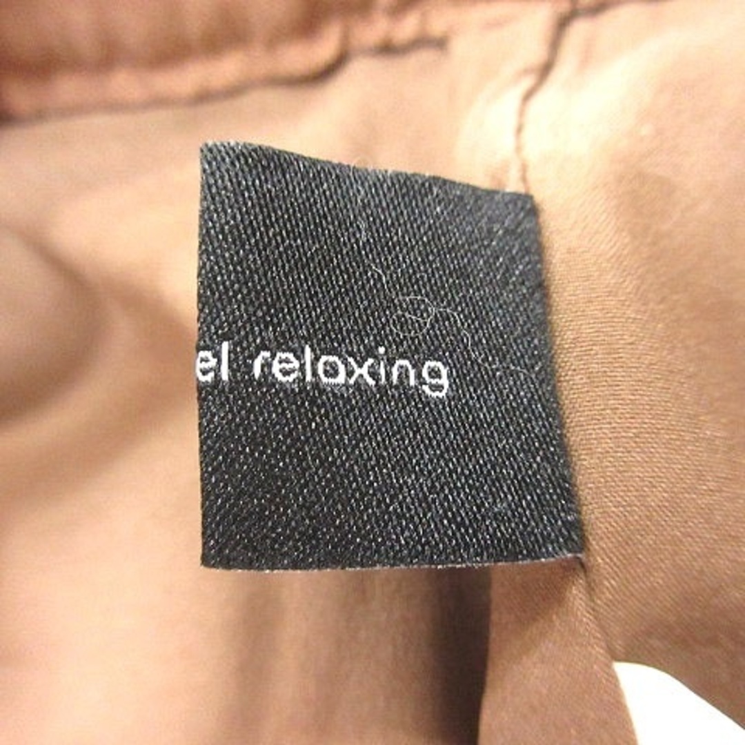 UNITED ARROWS green label relaxing(ユナイテッドアローズグリーンレーベルリラクシング)のグリーンレーベルリラクシング ワイドパンツ チェック ロング 38 茶 ベージュ レディースのパンツ(その他)の商品写真