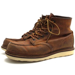 レッドウィング(REDWING)のレッドウィング／RED WING ワークブーツ シューズ 靴 メンズ 男性 男性用レザー 革 本革 ブラウン 茶  1907 Classic Work 6inch Legacy Moc IRISH SETTER アイリッシュセッター トラクショントレッドウェッジソール モックトゥ 定番 グッドイヤーウェルト製法(ブーツ)