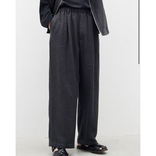 LIDNM - WYM HI TWISTED GABA WIDE TUCK SLACKSの通販 by Ren's shop