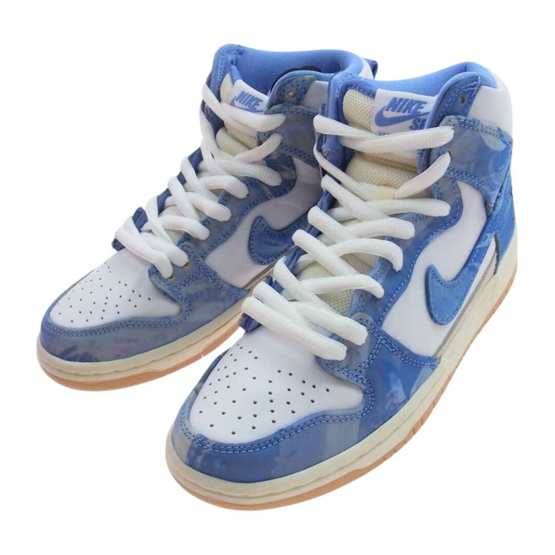 NIKE(ナイキ)のNIKE ナイキ スニーカー CV1677-100 × Carpet Company カーペットカンパニー  SB Dunk High Royal Pulse ダンク ハイ スニーカー ライトブルー系【中古】 メンズの靴/シューズ(スニーカー)の商品写真