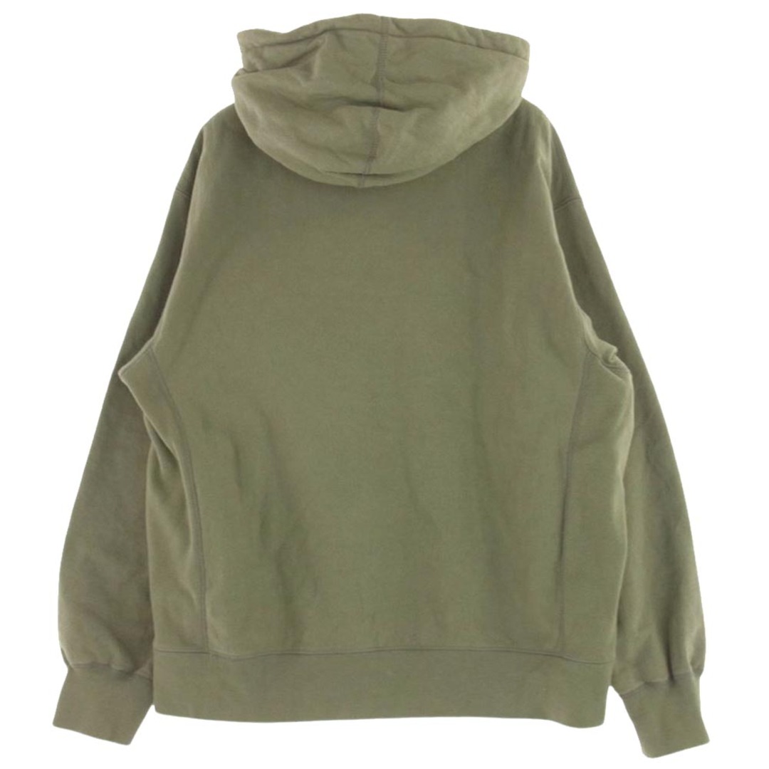 シュプリーム ボックスロゴ　パーカー　Box Logo Hooded カーキ　L