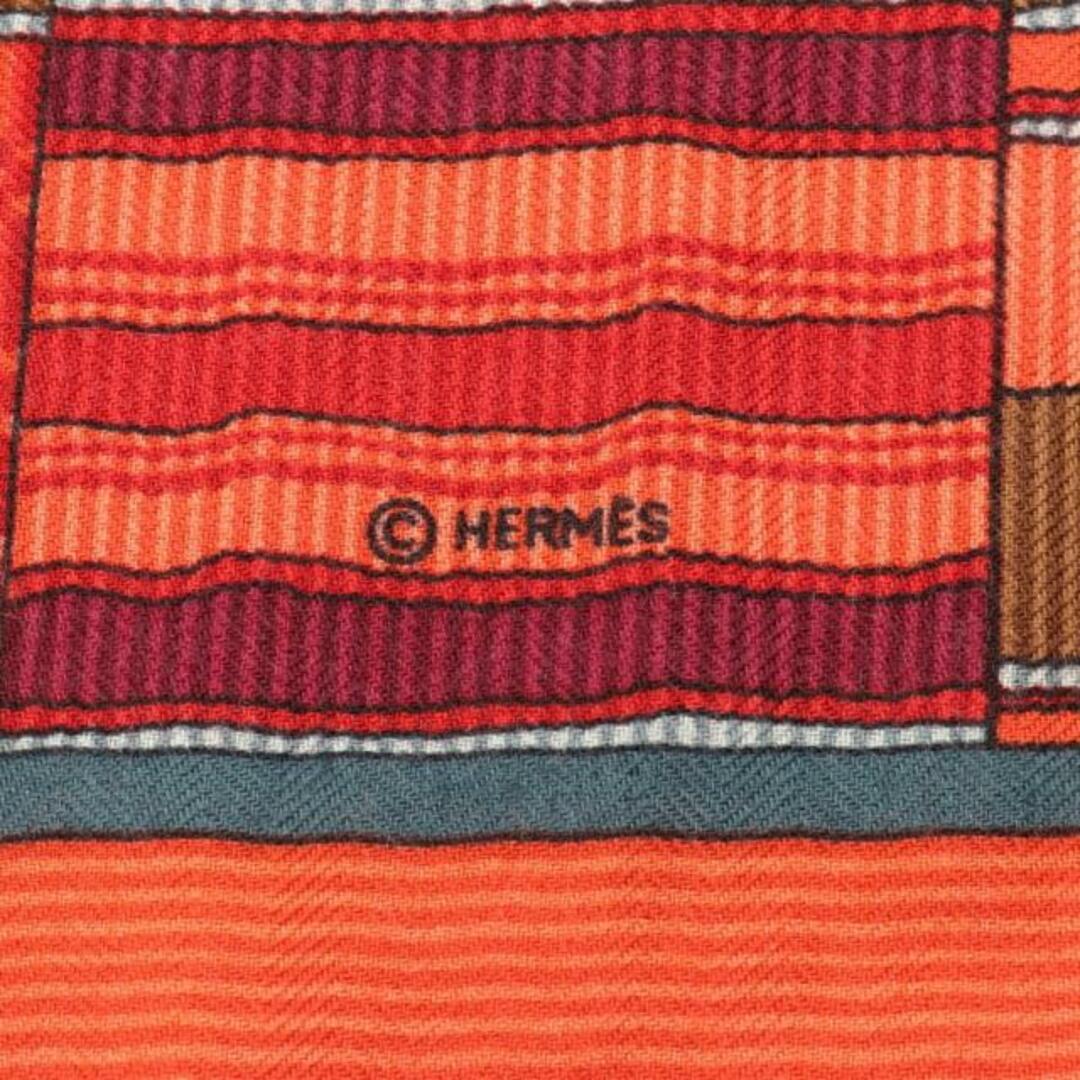 Hermes - カレジェアン カレ140 スカーフ ショール カシミヤ シルク