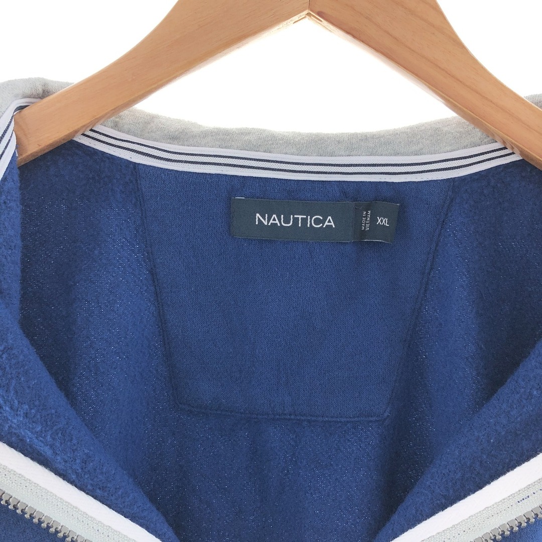 NAUTICA(ノーティカ)の古着 ノーティカ NAUTICA ハーフジップスウェットシャツ トレーナー メンズXXL /taa000209 メンズのトップス(スウェット)の商品写真