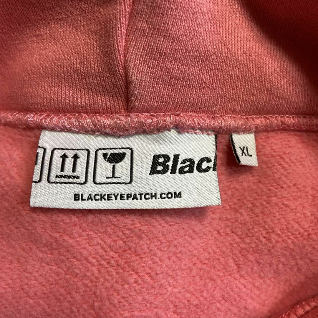 【希少XL】ブラックアイパッチパーカーセンター刺繍ロゴ希少カラー　入手困難