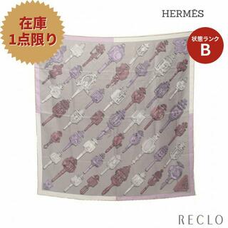エルメス(Hermes)のカレ90 「MERVEILLEUSES LANTERNES」 スカーフ シルク グレー マルチカラー(バンダナ/スカーフ)