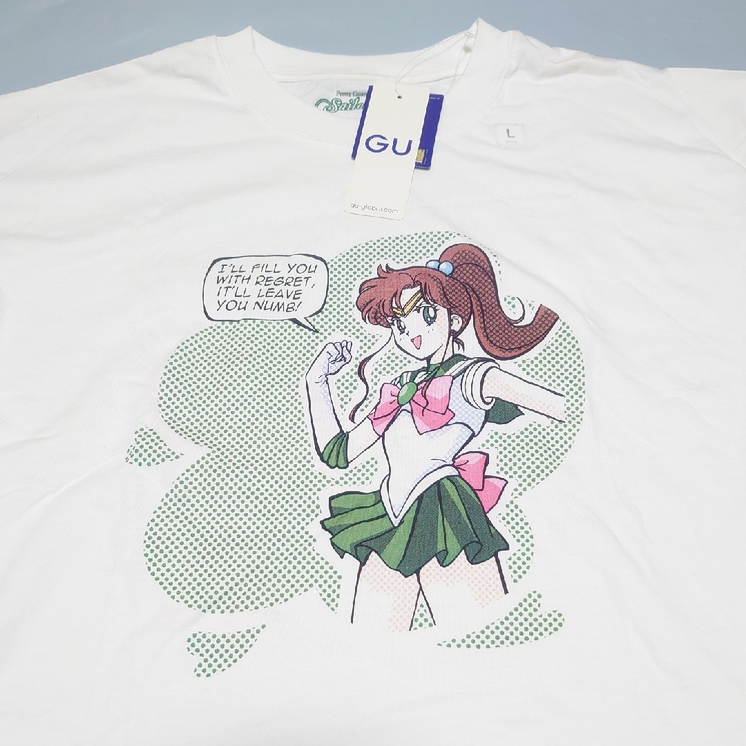 GU(ジーユー)のセーラームーン　GU　ジュピター　Tシャツ レディースのトップス(Tシャツ(半袖/袖なし))の商品写真