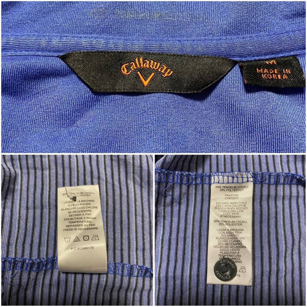 Callaway(キャロウェイ)のキャロウェイ ポロシャツ メンズ サイズM ワンポイントロゴ ゴルフウェア スポーツ/アウトドアのゴルフ(ウエア)の商品写真