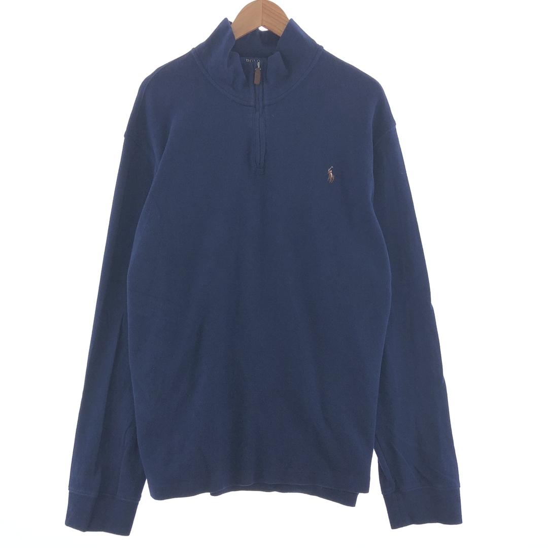 Ralph Lauren(ラルフローレン)の古着 ラルフローレン Ralph Lauren POLO RALPH LAUREN ハーフジップスウェットシャツ トレーナー メンズXXL /taa000427 メンズのトップス(スウェット)の商品写真