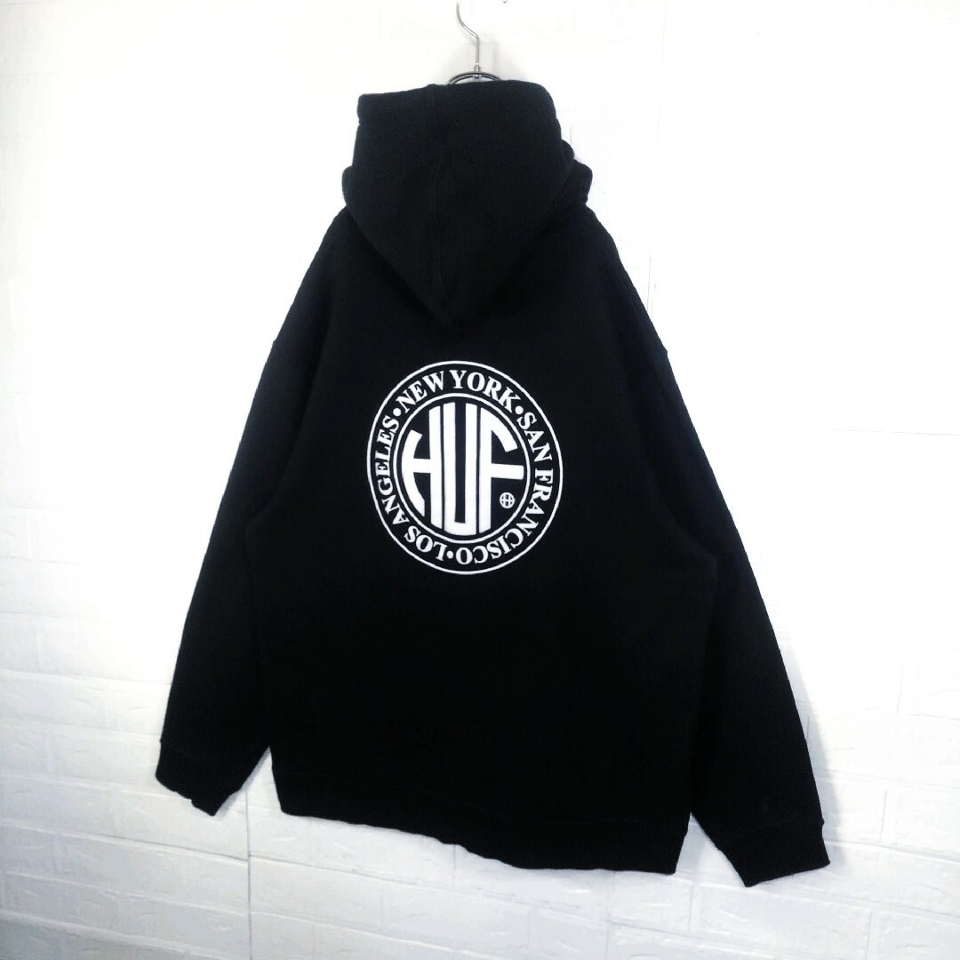 HUF ハフ パーカー フーディー 正面デカロゴ オーバーサイズ