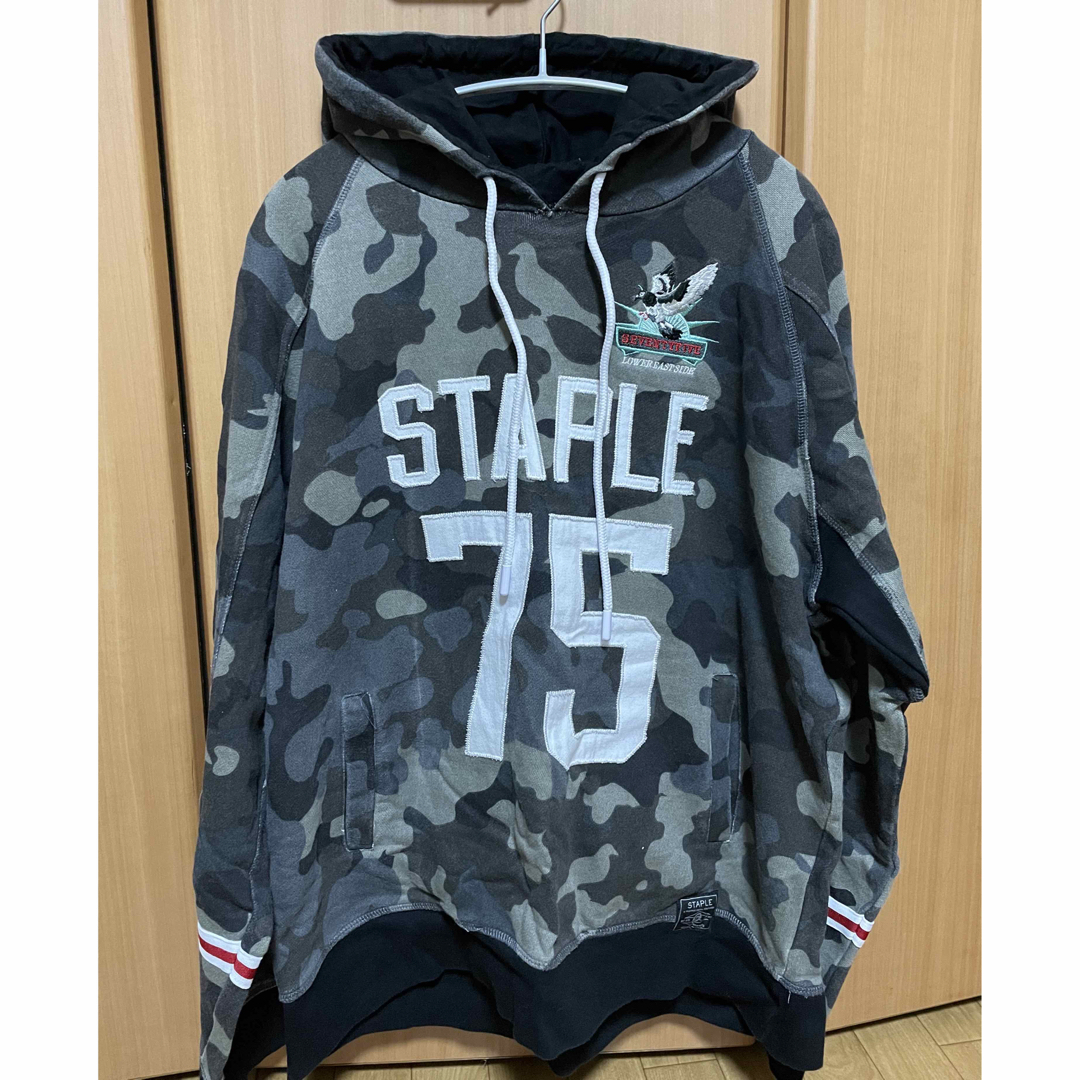 M225 STAPLE 鳩　パーカー　ビックシルエット　裏起毛　3XL