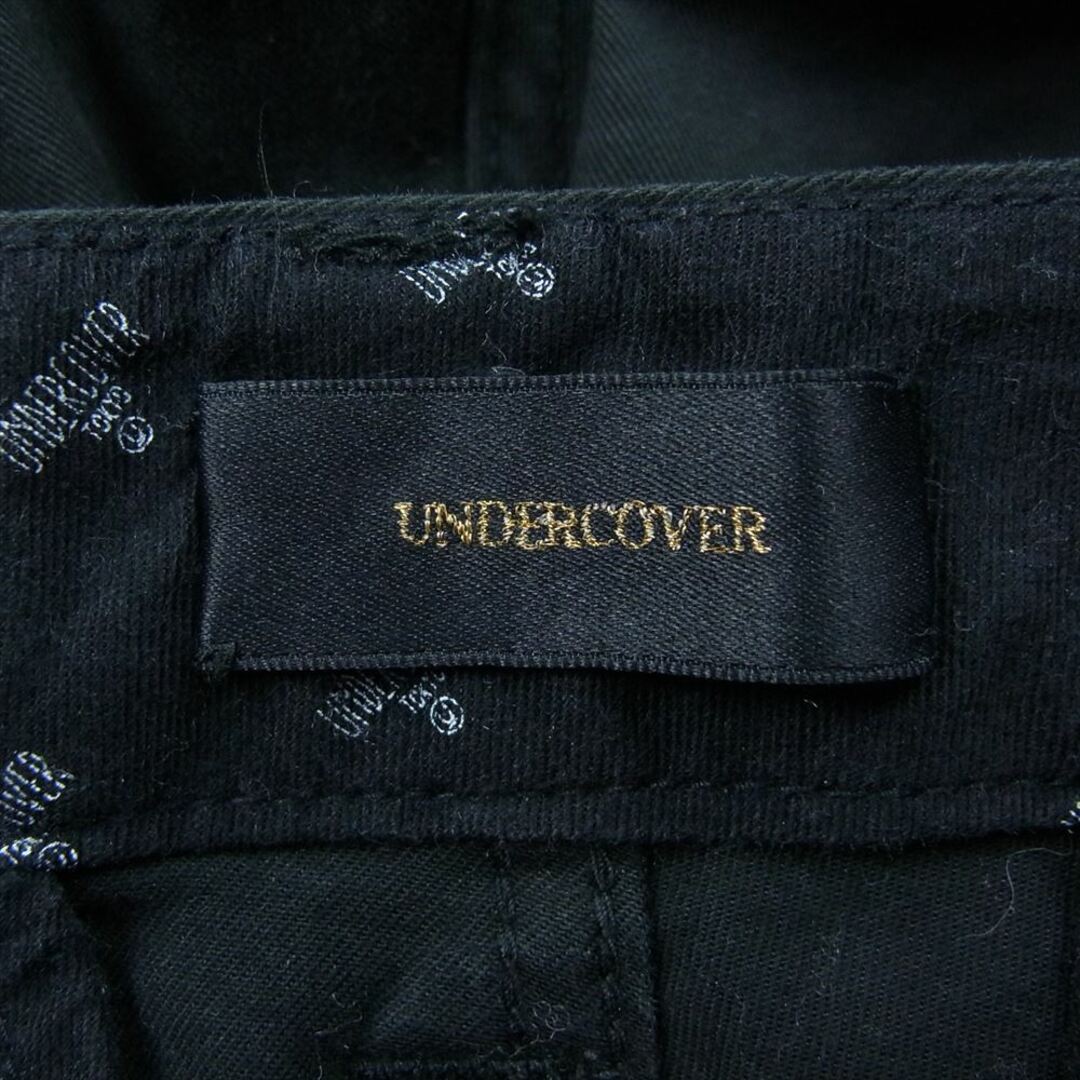 UNDERCOVER(アンダーカバー)のUNDERCOVER アンダーカバー 15AW UCP4506 NO BORDER期 チノ ストレッチ クラッシュ パンツ デニム スキニー ブラック系 2【中古】 メンズのパンツ(その他)の商品写真