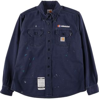 カーハート(carhartt)の古着 カーハート Carhartt FRシリーズ 長袖 ボタンダウンワークシャツ レディースM /eaa387737(シャツ/ブラウス(長袖/七分))