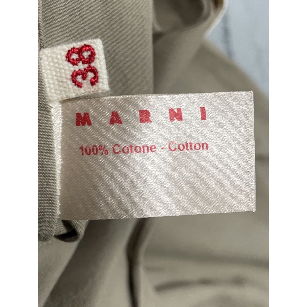 Marni(マルニ)のMARNI マルニ ひざ丈ワンピース バックオープン スクエアネック コットン レディースのワンピース(ひざ丈ワンピース)の商品写真