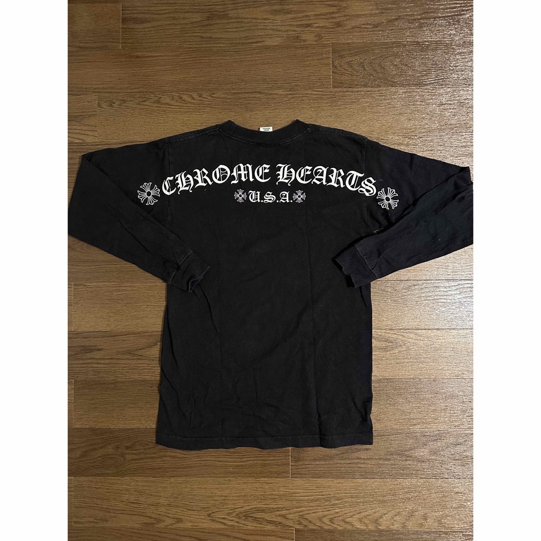 Tシャツ/カットソー(七分/長袖)chrome hearts クロムハーツ 黒 ロンT S