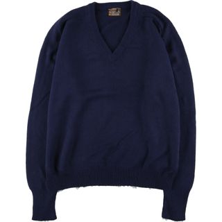 古着 70年代 ジェイシーペニー J.C.Penney Vネック アクリルニットセーター メンズL ヴィンテージ /eaa387410(ニット/セーター)