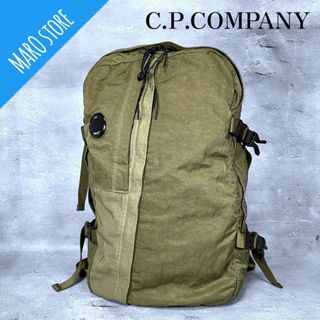 シーピーカンパニー(C.P. Company)の【美品】C.P.COMPANY バックパック リュック ナイロン カーキ(バッグパック/リュック)