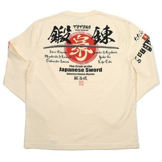 テッドマン(TEDMAN)の爆裂爛漫娘/刀/ロンT/ホワイト/RMLT-331/エフ商会/カミナリモータース(Tシャツ/カットソー(七分/長袖))