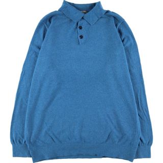 エルエルビーン(L.L.Bean)の古着 エルエルビーン L.L.Bean ポロニットセーター メンズL /eaa387409(ニット/セーター)