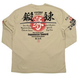 テッドマン(TEDMAN)の爆裂爛漫娘/刀/ロンT/ベージュ/RMLT-331/エフ商会/カミナリモータース(Tシャツ/カットソー(七分/長袖))