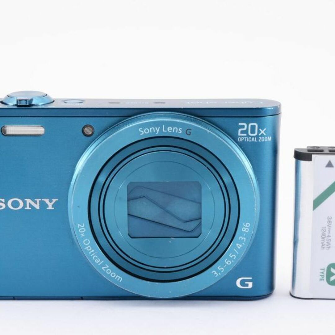 SONY - ✨美品✨SONY Cyber-shot DSC-WX300 ブルー コンデジの通販 by