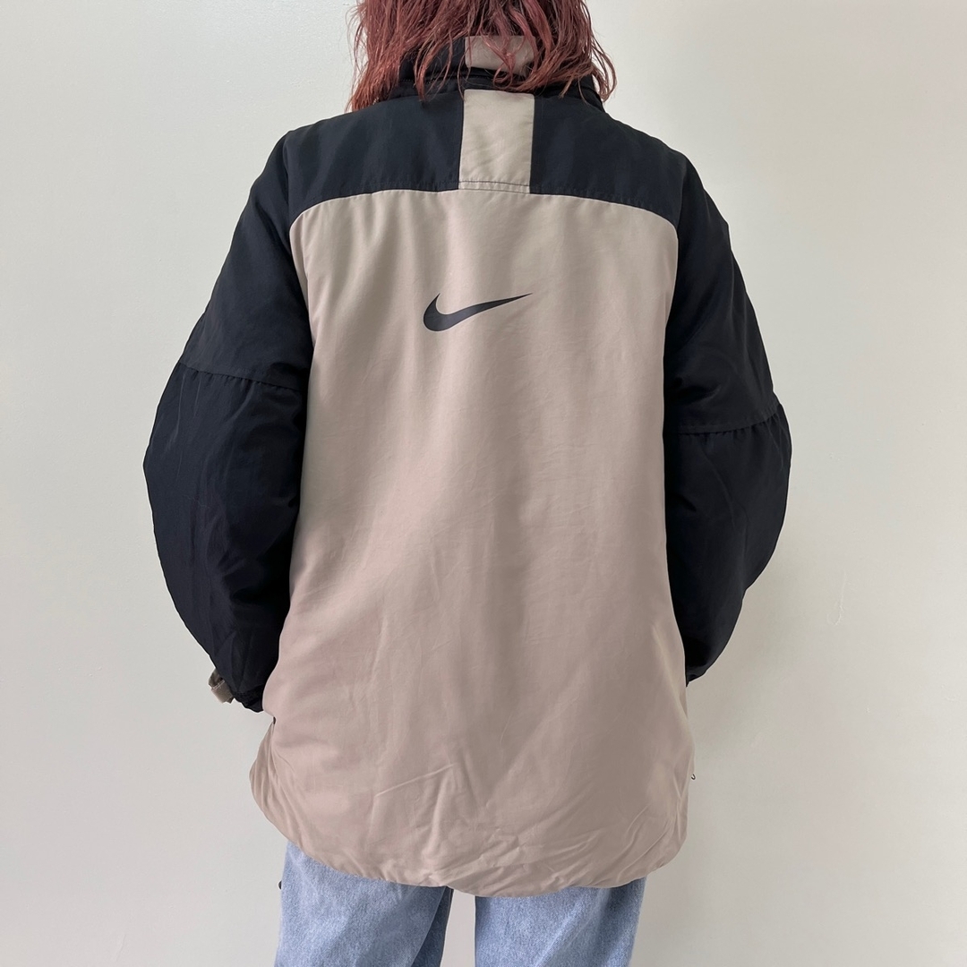 NIKE - 古着 ナイキ NIKE バックロゴ 中綿ジャケット メンズS