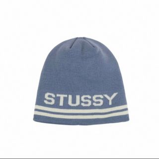 ステューシー(STUSSY)のタグ付き 新品 未使用 stussy ニット キャップ ユニセックス サックス(ニット帽/ビーニー)