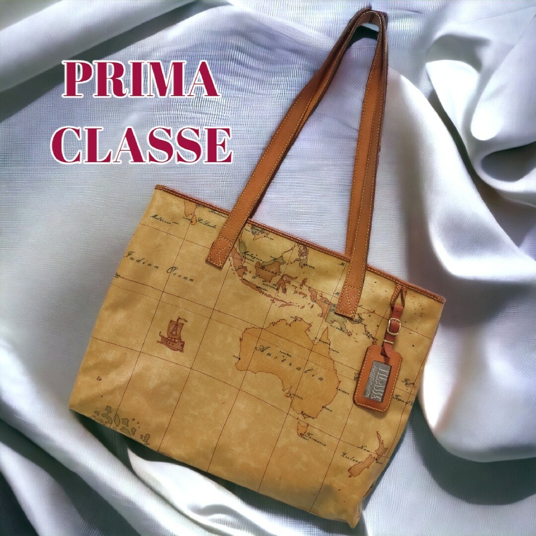 PRIMA CLASSE - 美品 prima classe トートバッグ 世界地図柄 ...