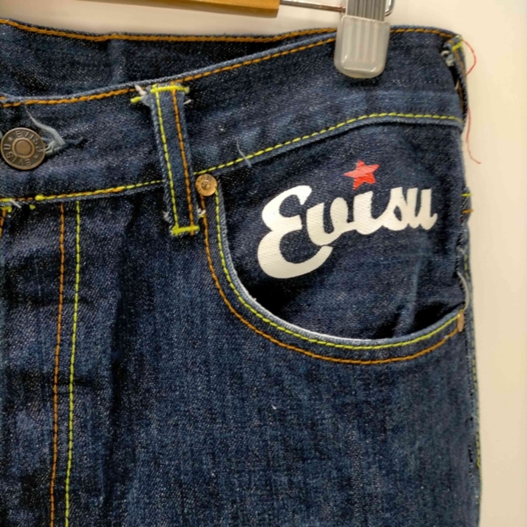 EVISU エヴィス Lot2001 No2 大黒 カモメペイント デニムパンツ ジーンズ インディゴブルー系 36