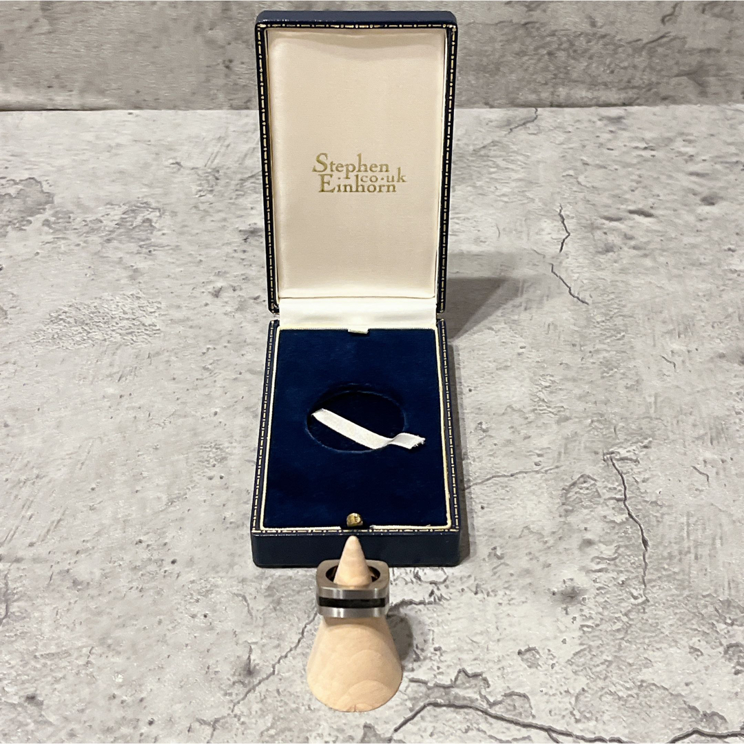 希少 美品 stephen einhorn スクエア ライン シルバー リングの 希少 美品 stephen einhorn スクエア ライン シルバー リングの