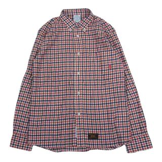 ダブルタップス(W)taps)のWTAPS ダブルタップス 15AW 152LTDT-SHM04 CHECK L/S 01 SHIRT COTTON FLANNEL チェック 長袖 シャツ コットン フランネル レッド系 M【中古】(シャツ)