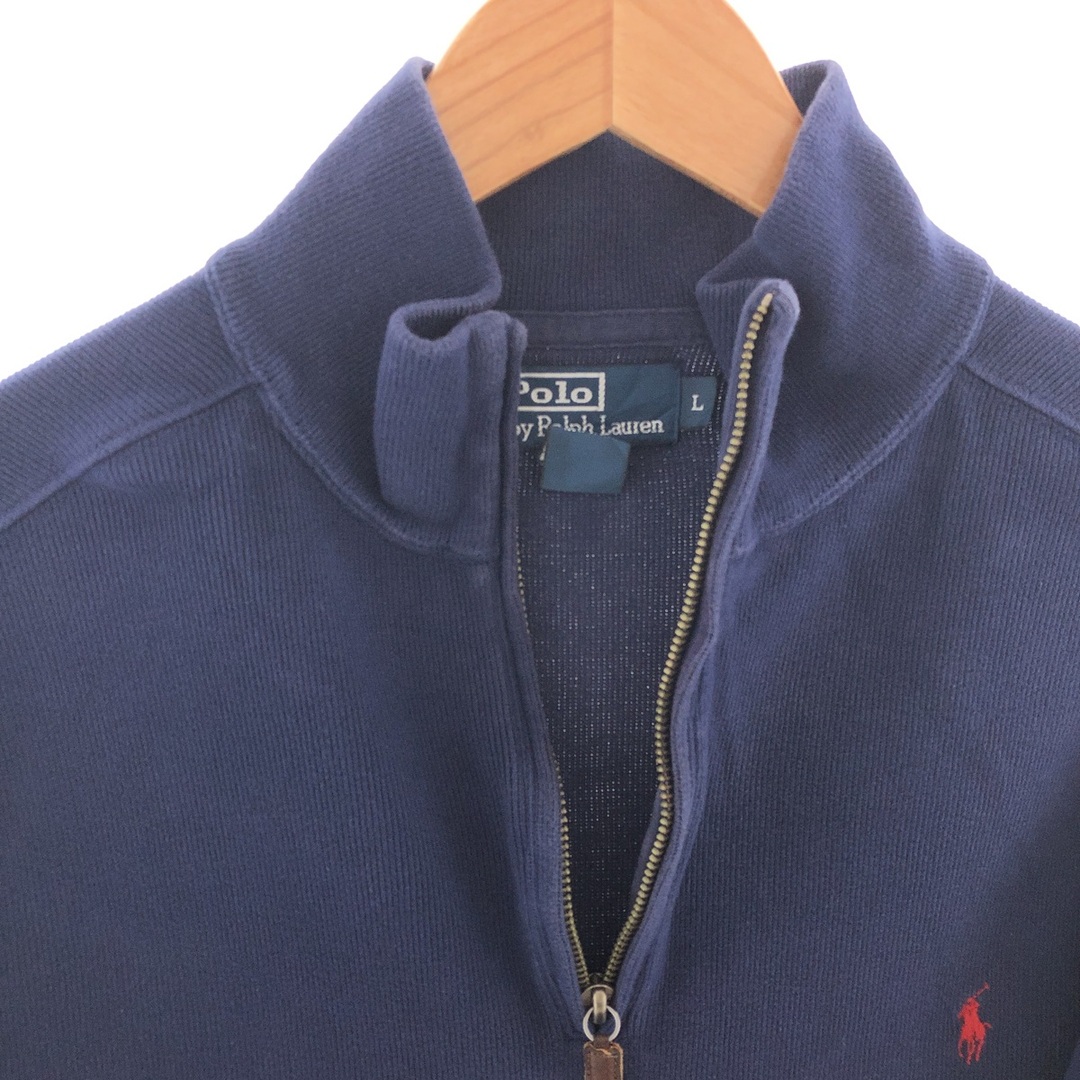 Ralph Lauren(ラルフローレン)の古着 ラルフローレン Ralph Lauren POLO by Ralph Lauren ハーフジップスウェットシャツ トレーナー メンズXL /taa001181 メンズのトップス(スウェット)の商品写真