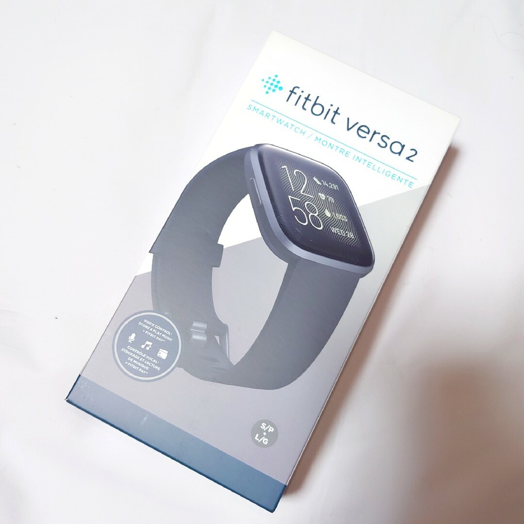 Fitbit Versa 2 スマートウォッチ★Alexa搭載★カーボンブラック