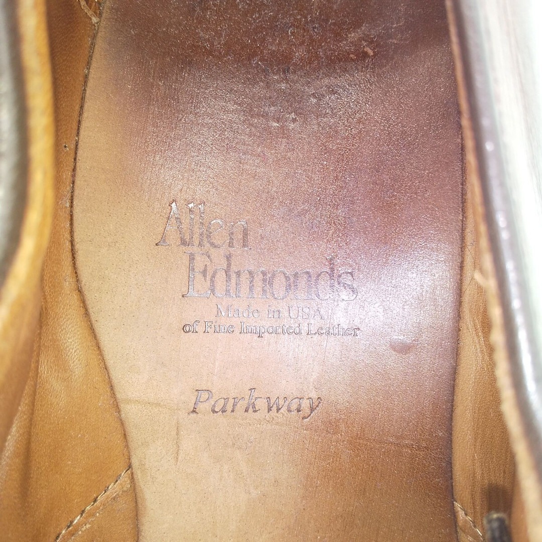 レザー色アレンエドモンズ ALLEN EDMONDS PARKWAY Uチップシューズ USA製 US9 1/saa009751