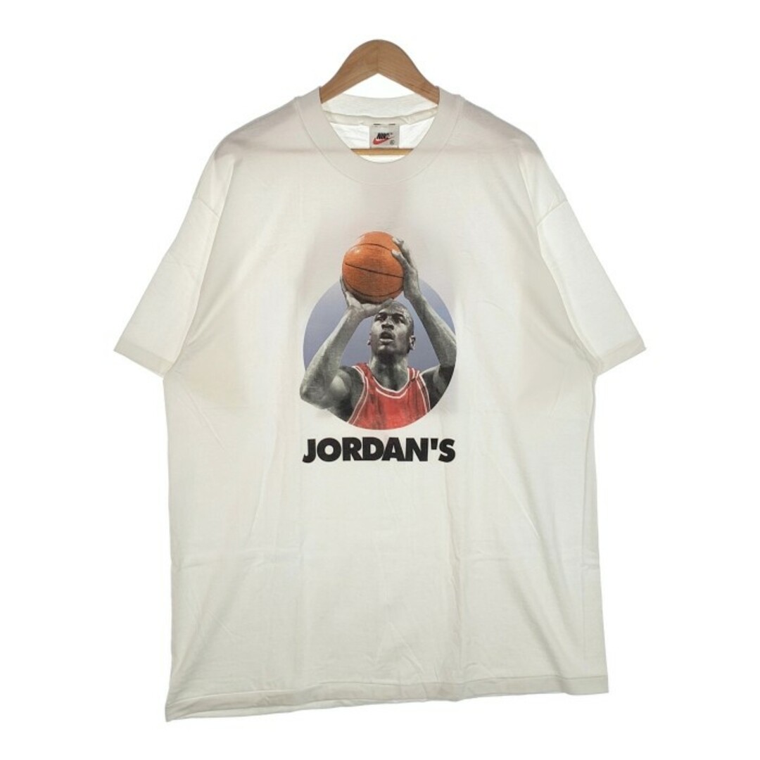 90's NIKE ナイキ Michael Jordan マイケルジョーダン JORDAN’S BACK 45 Tee プリントTシャツ ホワイト USA製 デッドストック ① Size XL