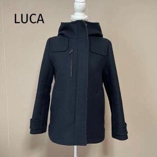 ルカレディラックルカ(LUCA/LADY LUCK LUCA)のLADY LUCK LUCA フーデッドコート　ショート【38】日本製　ウール混(その他)