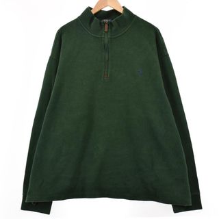 ラルフローレン(Ralph Lauren)の古着 ビッグサイズ ラルフローレン Ralph Lauren POLO RALPH LAUREN ハーフジップスウェットシャツ トレーナー メンズXXXL /eaa330531(スウェット)