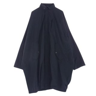 エムエムシックス(MM6)のMAISON MARGIELA メゾンマルジェラ コート 23SS S51AH0139 RECYCLED NYLON オーバーサイズ リサイクルナイロン コート インディゴブルー系 XL【中古】(その他)