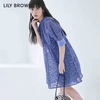 リリーブラウン(Lily Brown)のリリーブラウン　レースミニワンピース(ひざ丈ワンピース)