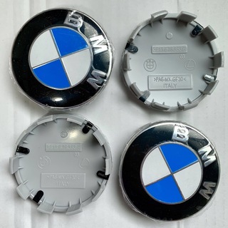 ビーエムダブリュー(BMW)の【4個】BMW　ホイールセンターキャップ　68mm 青(車外アクセサリ)