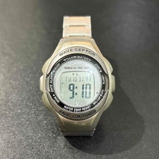 カシオ(CASIO)のカシオ　電波時計　wave ceptor(腕時計(デジタル))