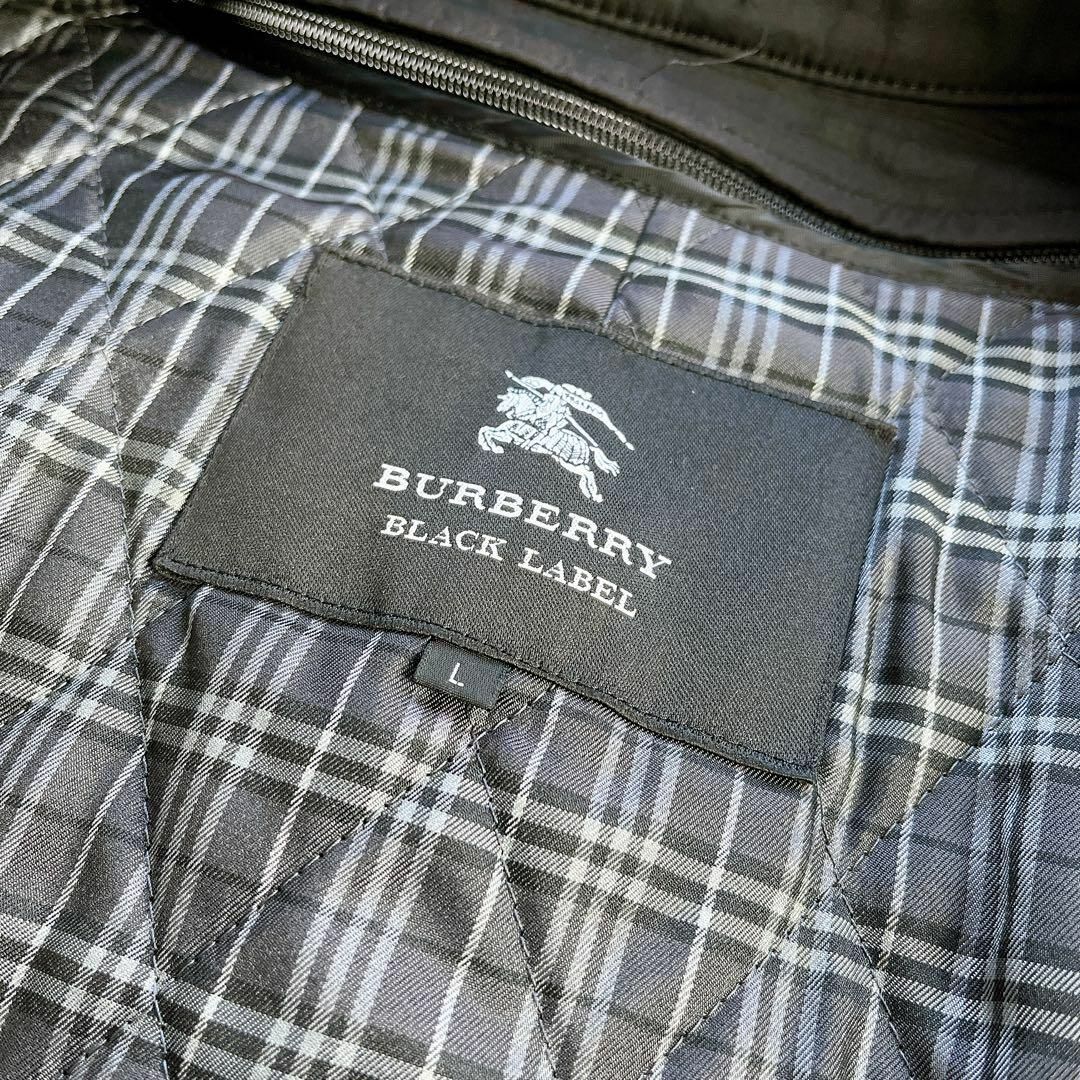 BURBERRY BLACK LABEL(バーバリーブラックレーベル)の【美品】バーバリーブラックレーベル　トレンチコート　ノバチェック　Lサイズ メンズのジャケット/アウター(ステンカラーコート)の商品写真