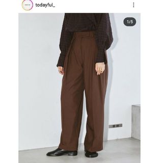 todayful Cotton Boxtuck Pants