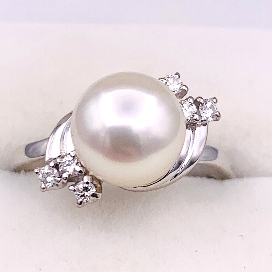 MIKIMOTO - ✴︎極美品 MIKIMOTO ミキモト PT900 アコヤ真珠 ダイヤ