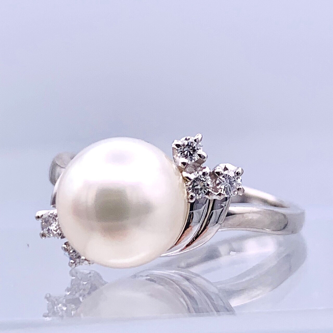 MIKIMOTO - ✴︎極美品 MIKIMOTO ミキモト PT900 アコヤ真珠 ダイヤ