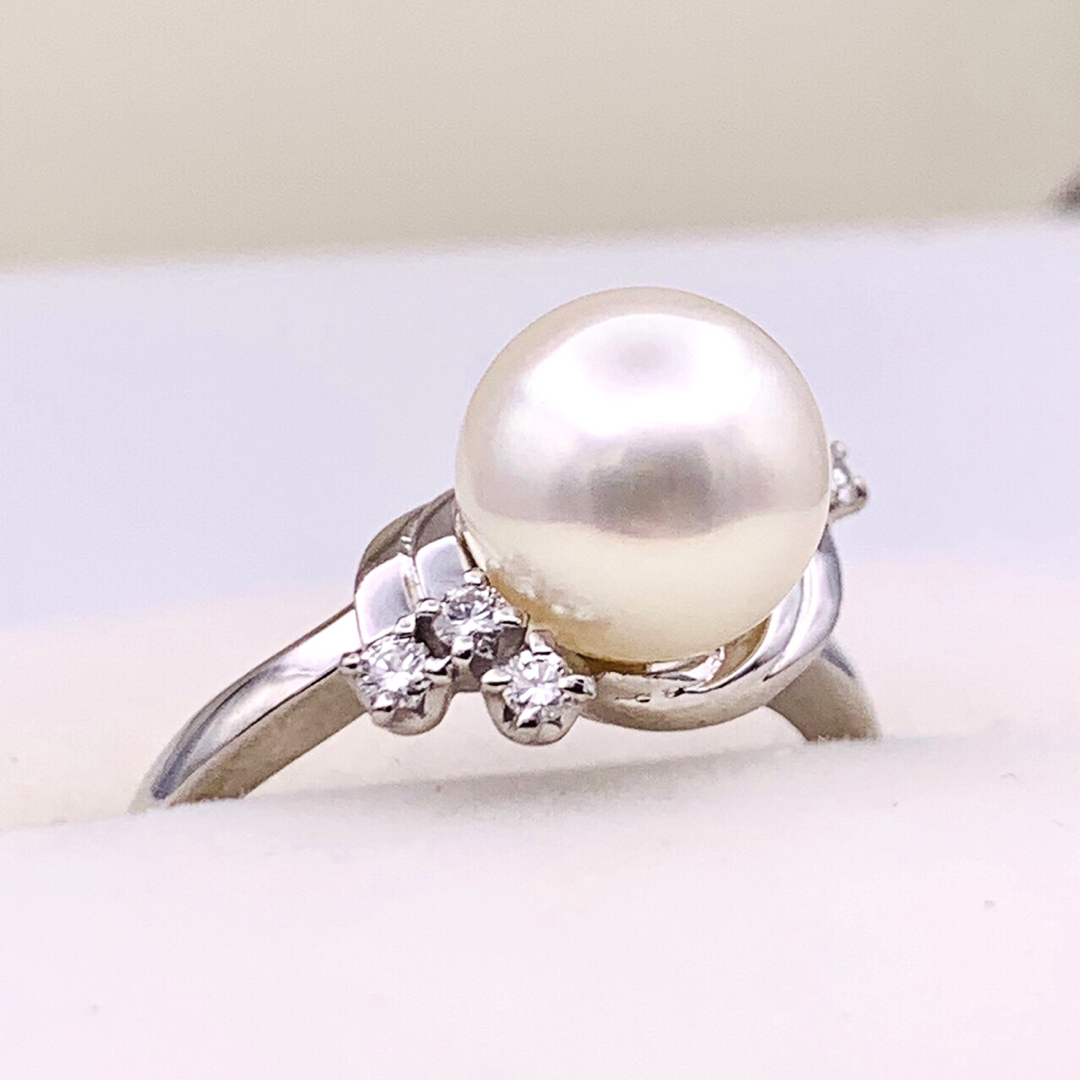 MIKIMOTO - ✴︎極美品 MIKIMOTO ミキモト PT900 アコヤ真珠 ダイヤ