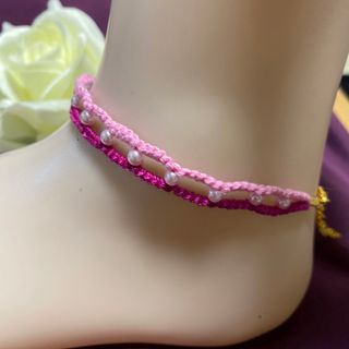 アンクレット　ハンドメイド　男女兼用(アンクレット)