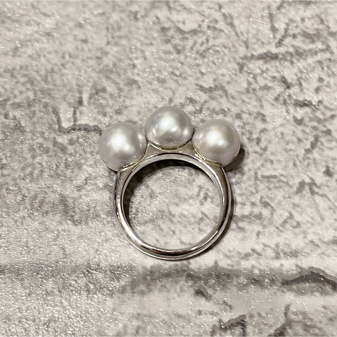 K.UNO(ケイウノ)の美品 k.uno ケイウノ リング パール シルバー 指輪 レディースのアクセサリー(リング(指輪))の商品写真