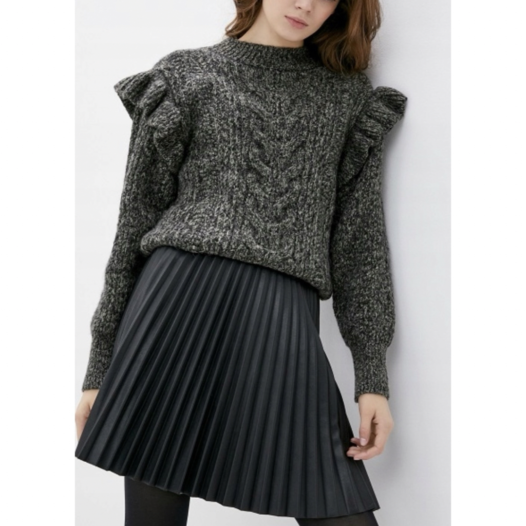 TOPSHOP(トップショップ)の【新品】TOPSHOP トップショップ レディース フリル 長袖ニット セーター レディースのトップス(ニット/セーター)の商品写真